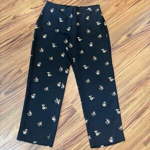 #22 Ann Taylor Floral Print Wide Leg Ankle Pants